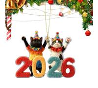 Ornements De Noël en Acrylique - Pendentifs Animaux 2 D 20 G, Adorable Porte-clés De Sac De, Décor De Charme Festif Vibrant | Accents Suspendus Fantaisistes pour Sac De Véhicule De Couloir De B