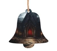 Ornements de Noël en bois vieille crypte sapin de Noël à suspendre en forme de cloche décoration de Noël pour Nouvel An Vacances Party Decor 1