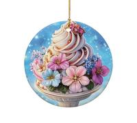 Ornements De Noël en Céramique Skyline De L'Indiana avec Canal Jewel Créatif Décoration Noel Personnalisé Pendentifs pour Activités Fête Artisanat