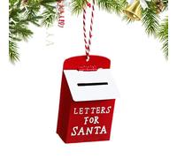 Ornements de Noël en fer Boîte aux lettres créative en métal, ornements d'arbre de Noël | Pendentif boîte aux lettres d'arbre de Noël - Décorations de Noël suspendues pour la