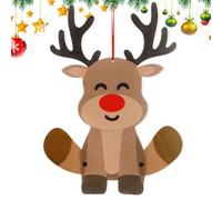 Ornements de Noël en feutre, ornements de bonhomme de neige pour arbre de Noël | Père bonhomme de neige renne décorations de fête décor,Décor de jouet en feutre de porte fait à la main pour le dé