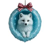 Ornements de Noël en Forme d'animal | Pendentif en Acrylique 2D en Forme de Grotte en de Glace, décorations à Suspendre pour la Maison, Les fêtes, Les Vacances, la Chambre à Coucher, Le