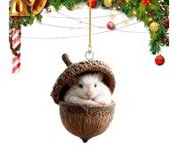 Ornements de Noël en Forme d'animaux | Décorations en Acrylique 2D en Forme de Glands | Décorations de Noël | pour Les Vacances d'hiver, La Maison, La Salle de Séjour, La Chambre, Le Patio, Le Jardin