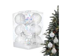 Ornements De Noël en Forme De Boule - Décoration Résistant aux Chocs | Boules de Décoration pour Arbre de Noël - pour Le Centre Commercial, la Chambre, la Fenêtre, Le Magasin, la Maison, la Fête