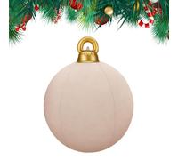 Ornements De Noël En Forme De Boule | Décorations Flockées De 60 Centimètres | Décorations De Noël Géantes Flockées - Pour Lieu De Travail Soirée Dansante Mariage Cour Intérieur Jardin Pelouse Extérie