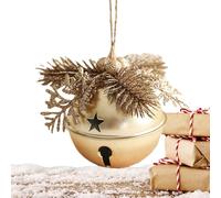 Ornements de Noël en forme de cloche | Décorations de Noël en métal | Pendentifs à hochet à accrocher avec - pour mariage, fête, maison, ferme, intérieur, extérieur et arbre de Noël