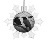 Ornements de Noël en forme de flocon de neige à paillettes 3D à suspendre avec corde argentée - Décorations incassables pour sapin de Noël au pays des merveilles d'hiver, fêtes de fin d'année, blanc