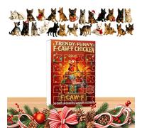 Ornements De Noël En Forme De Poule,Porte-clés Pendentif Coq en Acrylique 2D | Calendrier De Compte À Rebours Pour Noël | Pour les Fêtes Saisonnières pour, Adolescents et Adultes pour Thanksgiving, H