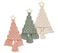 Ornements de Noël en - Kit de Bricolage pour Arbre, Ensemble de Décorations Tissées à la Main, Artisanat pour Débutants | Projet Artistique de Vacances pour Adolescents, Adultes, Femmes, Homme