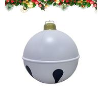 Ornements de Noël extérieurs Affichage tridimensionnel Affichage de Grande Taille 24 Pouces PVC Décoration Gonflable Boule Boule Simple Configuration pour l'hiver