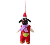 Ornements de Noël faits à la main en feutre de laine - Décoration de sapin de vacances - Pendentif unique à suspendre - Personnage adorable - Léger - Décoration saisonnière pour la maison - Plusieurs