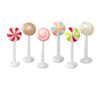 Ornements De Noël Gonflables 1.Grand 6 Pièces | Sucette Gonflable Décorations De Fêtes Extérieur Pour Jardin Véranda Terrasse Fête De Noël Maison Bureau École Hiver Nouvel