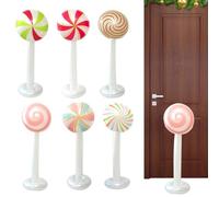 Ornements De Noël Gonflables 1.Grand 6 Pièces | Sucette Gonflable Décorations De Fêtes Extérieur Pour Jardin Véranda Terrasse Fête De Noël Maison Bureau École Hiver Nouvel