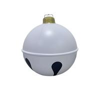 Ornements De Noël Gonflables - Grande Boule De Noël en PVC en PVC - Baubles Géantes - Décorations Grands Ornements Gonflables De Vacances avec Ruban Rouge Extérieur - Halloween Porch Garden