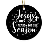 Ornements De Noël Jésus Est La Raison De La Saison Déco Festive À Suspendre Drôle Fête Décorations De Noël