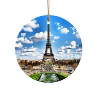 Ornements de Noël l'incroyable Tour Eiffel, Décor de Noël A Suspendre pour Arbres Homme Femme