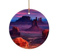 Ornements de Noël Monument Valley 1, Décor de Noël A Suspendre pour Arbres Homme Femme