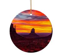 Ornements de Noël Monument Valley, Décor de Noël A Suspendre pour Arbres Homme Femme