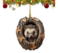 Ornements de Noël - Ornements de vacances - Ornements d'animaux - 2D - Décoration à suspendre - Ornement décoratif pour les amoureux des animaux - Ornements acryliques - Ornements d'arbre de Noël