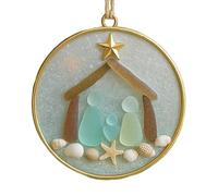 Ornements de Noël - Pendentif en acrylique en forme de sapin de Noël côtier, breloque de plage pour les vacances, mur, fenêtre, salon, fête, maison, saison festive