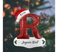 Ornements de Noël personnalisés 2024, Suspension de Noël personnalisée avec Bénédiction du Nom, Décoration de Noël personnalisés, Décoration Sapin, Cadeaux de Noël