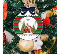 Ornements de Noël personnalisés avec Photo Nom Texte Images pour Le Mariage de Noël, Boule de Noël Personnalisée Couple Bébé Famille, Rond4