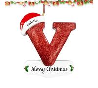 Ornements de Noël personnalisés,Pendentif de Noël à initiales,Décorations de Noël personnalisées,Personnalisez Votre nom/bénédiction pour Les Ornements de Noël,2024 Boules de Noël