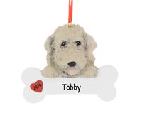 Ornements de Noel personnalises pour chien 2024 - Labradoodle Christmas Ornement Boe pour chiens Amours chiens Premier ornement de Noel Cadeaux d