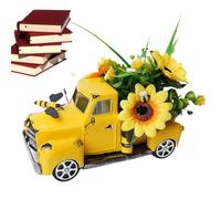 Ornements de Noël pour camions, décorations de Noël pour camions vintage - Modèle de voiture de camion avec décoration de camion en résine, décoration de table exquise festive pour la maison, table