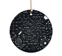 Ornements de Noël Tableau Chimie, Décor de Noël A Suspendre pour Arbres Homme Femme
