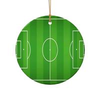 Ornements de Noël Terrain Football, Décor de Noël A Suspendre pour Arbres Homme Femme