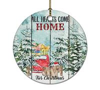 Ornements De Noël Tous Les Cœurs Reviennent À La Maison pour Un Chien Border Terrier Déco Festive À Suspendre Fête Classique Décorations De Noël