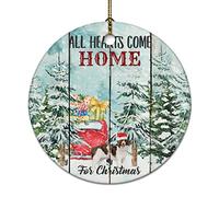Ornements De Noël Tous Les Cœurs Reviennent À La Maison pour Un Chien Maltais Déco Festive À Suspendre Classique Personnalisable Décorations Noël Sapin Pendentifs