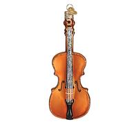 Ornements de Noël Vieux Monde: Instruments de Musique en Verre soufflé pour Arbre de Noël, Violoncelle, 5 x 5