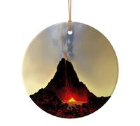 Ornements de Noël Volcan, Décor de Noël A Suspendre pour Arbres Homme Femme