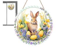 Ornements de Pâques pour arbre, décorations pendantes avec lapin | Ornements acryliques Ornements de lapin | Pendentif décoratif avec décorations de Pâques festives avec chaîne pour enfants, amis de f