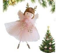 Ornements de poupées d'ange, Ornements pour Anges de Noël | Décorations de poupées avec Ailes d'ange,Pendentifs décoratifs pour Sapin de de Noël pour décoration de fête