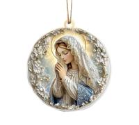 Ornements De Prière De La Mère Immaculée Marie, Ornements De Noël De La Vierge Marie, Décorations De La Bienheureuse Vierge Marie, Acrylique Durable, Symbolique, pour La Maison, La Voiture