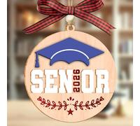 Ornements de remise de diplôme 2026, décoration de Noël pour remise de diplôme, classe de 2026, lycée, cadeaux pour femmes, filles, décorations de remise de diplôme pour sapin de Noël