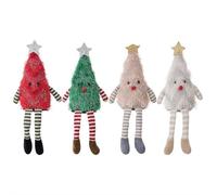 Ornements de sapin de Noël à longues pattes en forme de sapin de Noël en peluche mignonne à suspendre pour sapin de Noël, fête de vacances, décoration d'intérieur, cadeaux