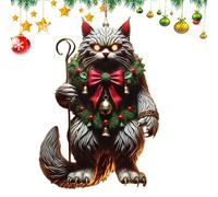 Ornements de sapin de Noël en acrylique - Pendentif légende plat - souvenir, pendentif de Noël pour décoration de maison et de voiture