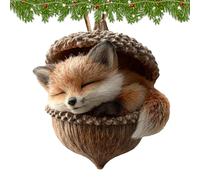 Ornements de sapin de Noël en forme d'animal - Décoration saisonnière en acrylique 2D à suspendre - Pour maison, bureau, salon, étude, jardin, porte d'entrée, mur, cheminée, rebord de fenêtre