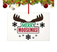 Ornements de sapin de Noël en forme d'élan | Décorations de Noël amusantes en acrylique pour sapin de Noël, pendentifs colorés pour sacs, fournitures de faveur, décorations de Noël amusantes pour