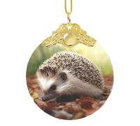 Ornements de sapin de Noël en verre à suspendre en forme de hérisson 2025 pour fête, mariage, cheminée, extérieur