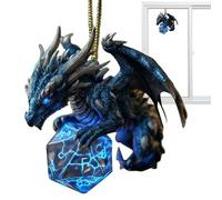 Ornements de sapin de Noël, pendentif cube 2D, décoration de Noël à suspendre, pour chambre à coucher, fête, appartement, lieu de travail, intérieur de voiture