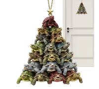 Ornements de sapin de Noël - Pendentif en acrylique - Design 2D - Décoration à suspendre pour organisateurs de fête, planificateur d'événements, jardin, chambre à coucher, salon