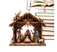 Ornements De - Silhouette De La De | Stable Sainte Naissance Jésus-Christ | La Naissance De La Décoration De Jésus | Décoration d'arbre De De La Scel, Acryliq