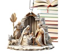 Ornements De - Silhouette De La De | Stable Sainte Naissance Jésus-Christ | La Naissance De La Décoration De Jésus | Décoration d'arbre De De La Scel, Acryliq