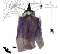 Ornements de sorcière pour arbre, décoration de fête de sorcière effrayante | Accessoires de maison hantée, décoration d'Halloween inspirée de l'horreur pour les fêtes d'intérieur et d'extérieur