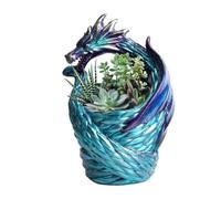 Ornements de Vase, Vase Floral Dragon Décor Table Centre de Table Dragon | Florale Vase à fleurs décoratif, pièce maîtresse de Table Dragon, décor Design de ferme pour chambres à couche